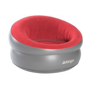 Inflatable Donut Flocked Chair Red | Vango