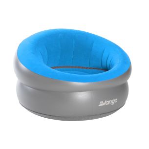 Inflatable Donut Flocked Chair Blue | Furniture