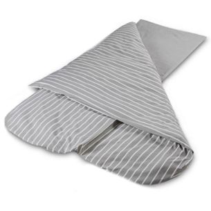 Duvalay Compact Sleeping Bag - Grey Stripe 4.5g Tog | Single Sleeping Bags