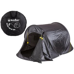 2 PERSON POP UP TENT BLACK | Tents by Berth