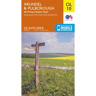 Arundel & Pulborough Explorer Leisure Map 10 Front | Ordnance Survey Maps