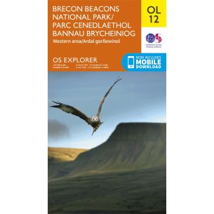 Brecon Beacons National Park - Western Central Area Explorer Leisure Map 12 Front | Ordnance Survey Maps