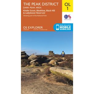 The Peak District - Dark Peak Area Explorer Leisure Map 1 | Ordnance Survey