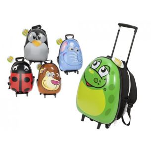 Shiny Animal Kids Travel Case on Wheels | Childrens Bags