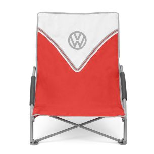 Volkswagen Red Campervan Folding Low Camping Chair | Furniture by Brand