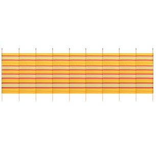 10 Pole Tall Striped Windbreak | General Outdoor