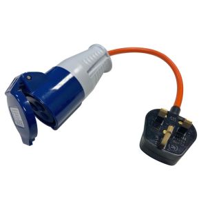 UK Mains Adaptor 13 Amp Socket to Caravan Mains Plug | Mains / 230V Electrics