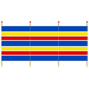 Yello 4 Pole Traditional Windbreak | Solid Wood Poles