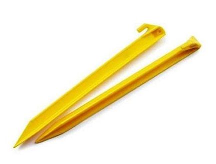 Pack of 10 Yellow Plastic Power Peg 23cm