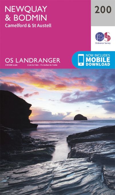 Newquay & Bodmin OS Landranger Map 200