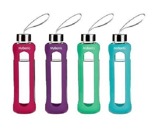 Summit MyBento 500ml Glass Eco Bottle Silicone Cover