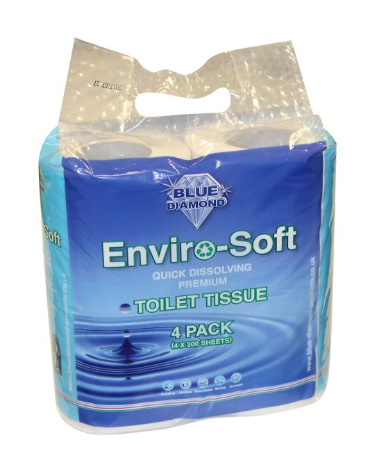 Blue Diamond Enviro-Soft Premium Toilet Tissue 4 Pack