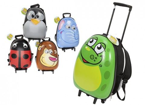 Shiny Animal Kids Travel Case on Wheels