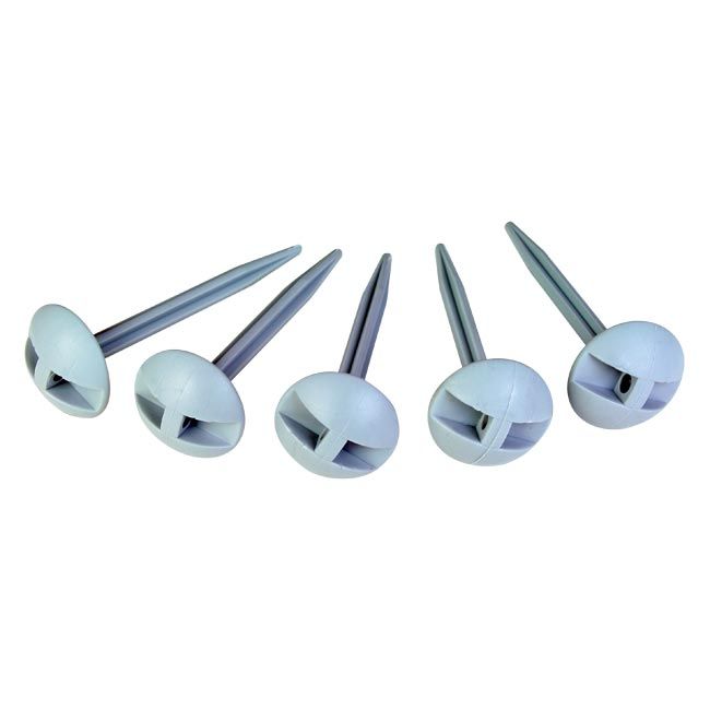 Blue Diamond 10x Grey Plastic Groundsheet Pegs