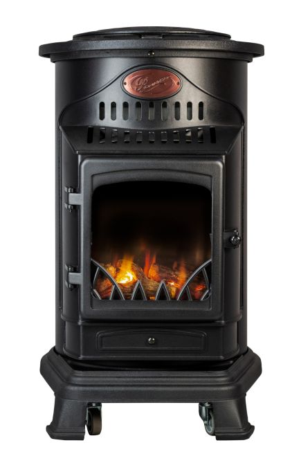 Provence 3kw Portable Gas Heater in Matt Black