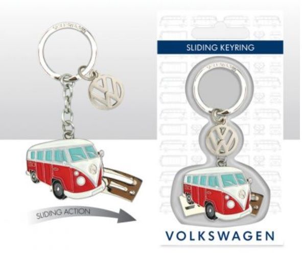 VW Campervan Metal Keyring