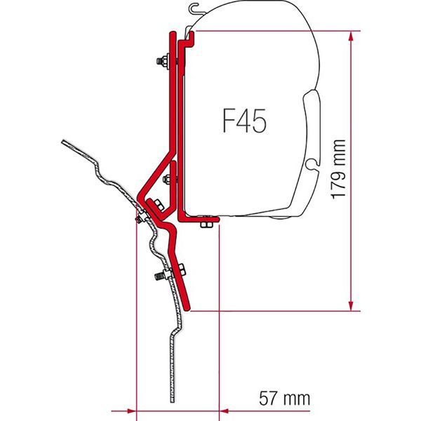 Fiamma F45 Adapter Kit VW T4