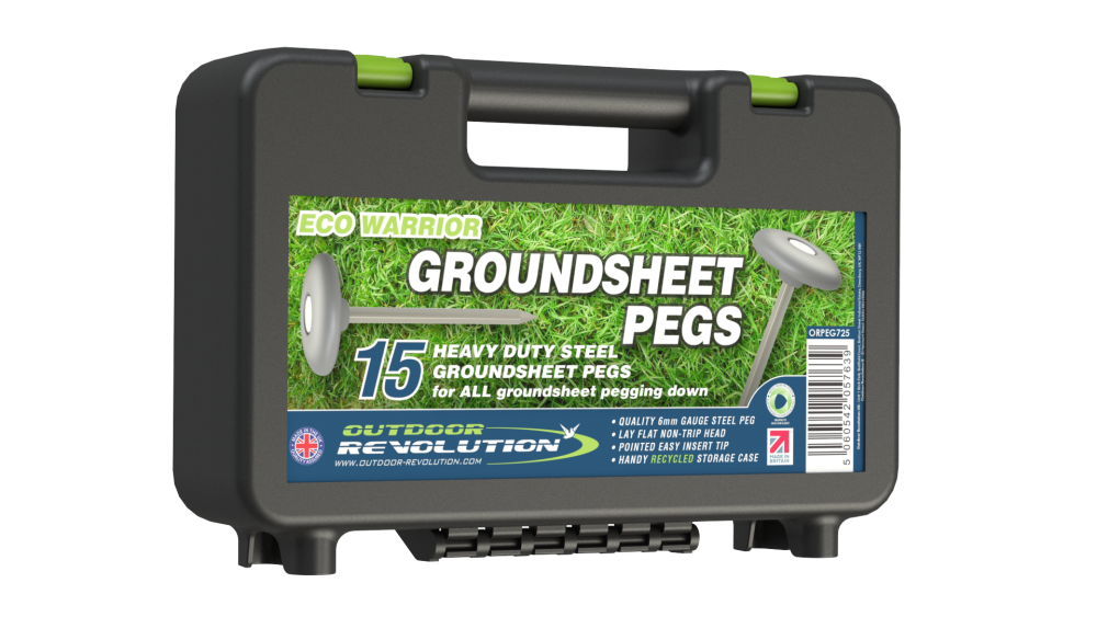 Case of 15 Outdoor Revolution Eco Warrior Groundsheet Pegs