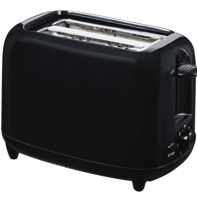 Quest Scotsman Low Wattage Black 2 Slice Toaster