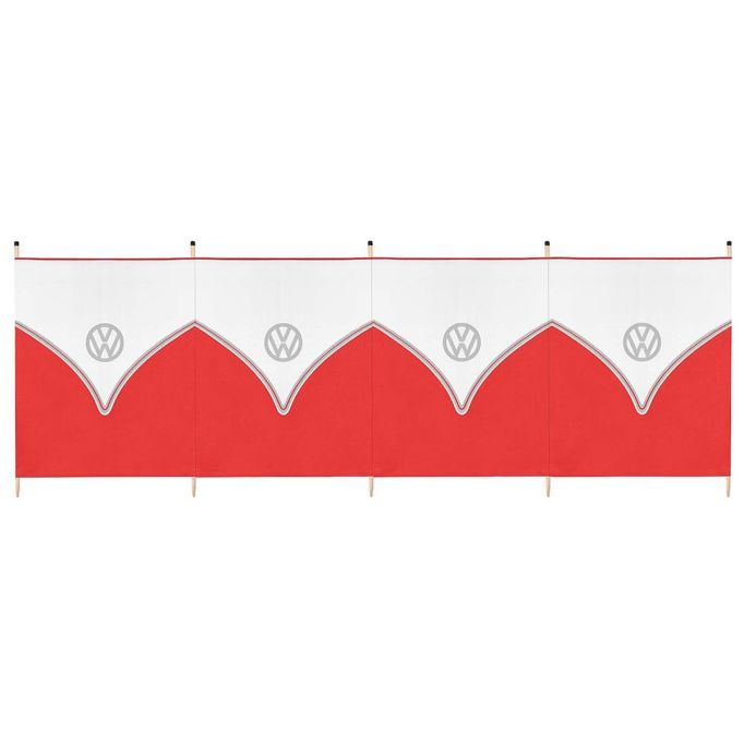 Volkswagen Red 5 Pole Tall Windbreak