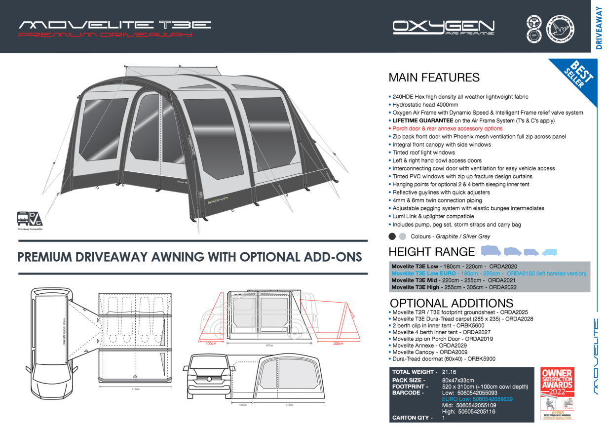 Outdoor Revolution Movelite T3R